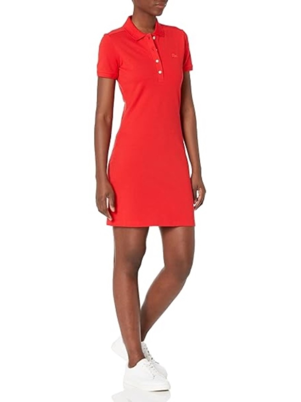 Lacoste Women's Slim Fit Stretch Mini Piqué Polo Dress